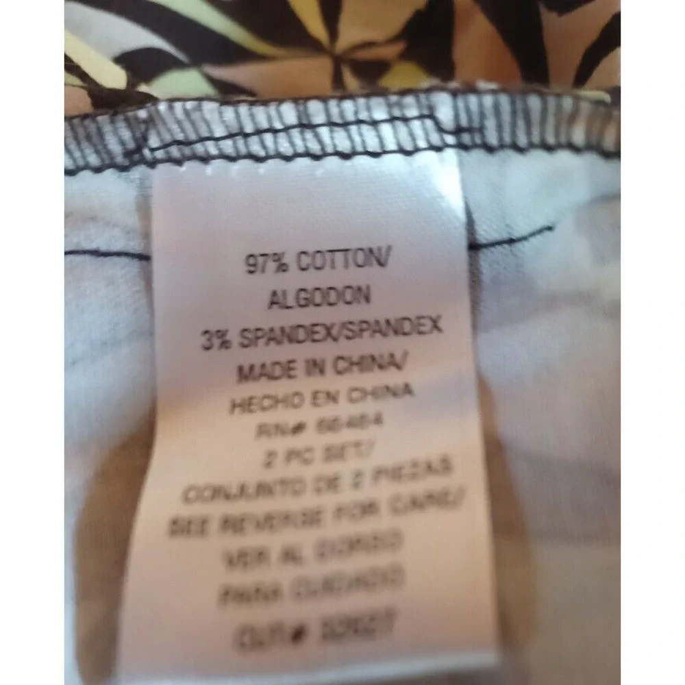 SHAZDEH FASHIONS Women's Skirt Size 14P Knee Length Zip up Brown Lime green Y2K
